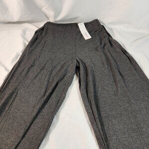 Fit Glam Fitness Pants Full Side Slits Sz S Scrunch Cuffs Exercise Women’s Grey